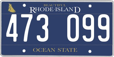 RI license plate 473099