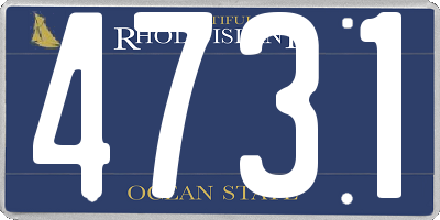 RI license plate 4731