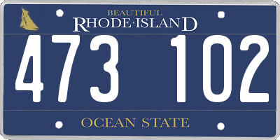 RI license plate 473102