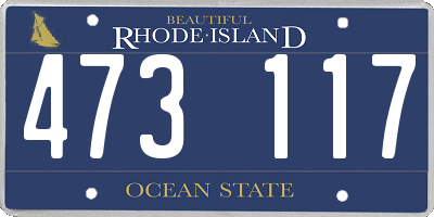 RI license plate 473117