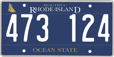 RI license plate 473124