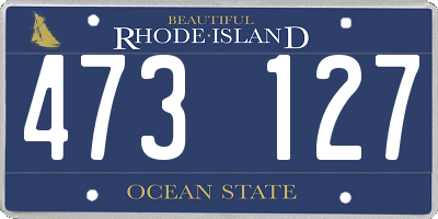 RI license plate 473127