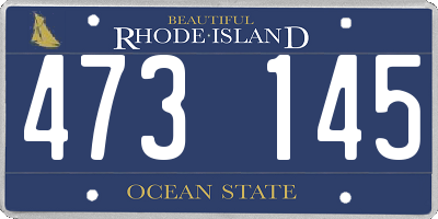 RI license plate 473145