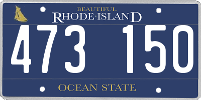 RI license plate 473150