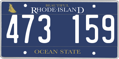 RI license plate 473159