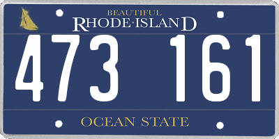 RI license plate 473161