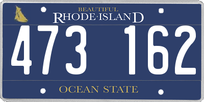 RI license plate 473162