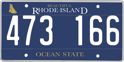 RI license plate 473166