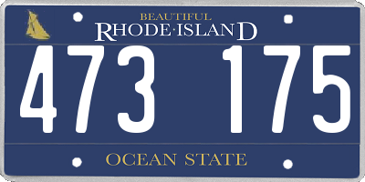 RI license plate 473175
