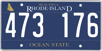 RI license plate 473176
