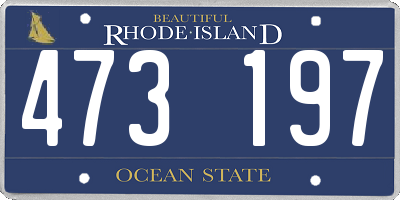 RI license plate 473197