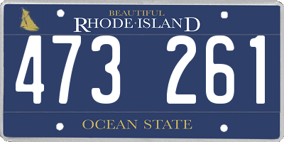 RI license plate 473261