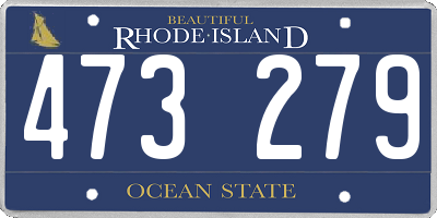 RI license plate 473279