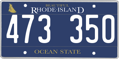 RI license plate 473350