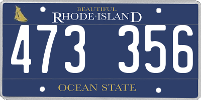 RI license plate 473356