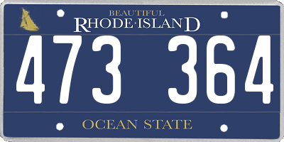 RI license plate 473364