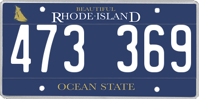RI license plate 473369