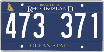 RI license plate 473371