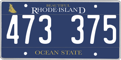 RI license plate 473375