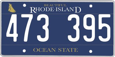 RI license plate 473395