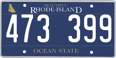 RI license plate 473399