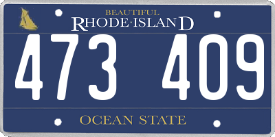 RI license plate 473409