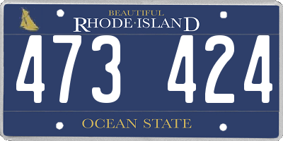 RI license plate 473424