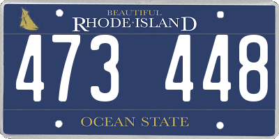 RI license plate 473448