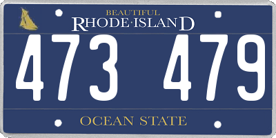 RI license plate 473479