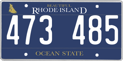 RI license plate 473485