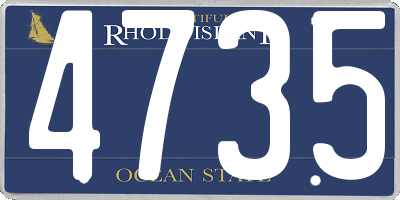 RI license plate 4735