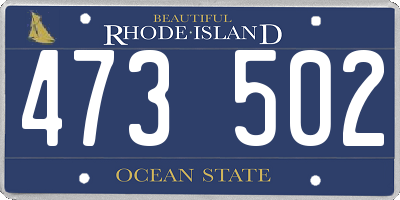 RI license plate 473502