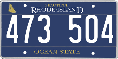RI license plate 473504