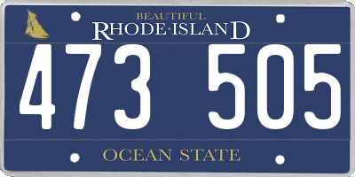 RI license plate 473505
