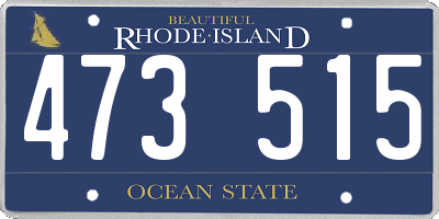 RI license plate 473515