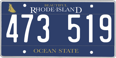 RI license plate 473519