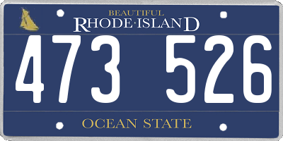 RI license plate 473526