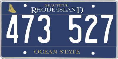RI license plate 473527