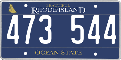 RI license plate 473544