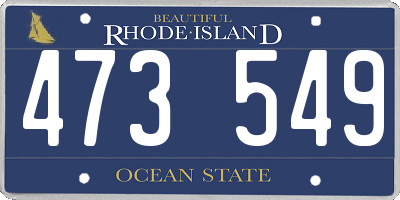 RI license plate 473549