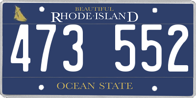 RI license plate 473552