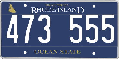 RI license plate 473555