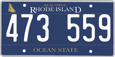 RI license plate 473559