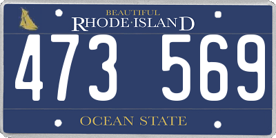 RI license plate 473569