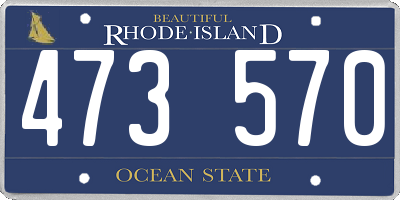 RI license plate 473570