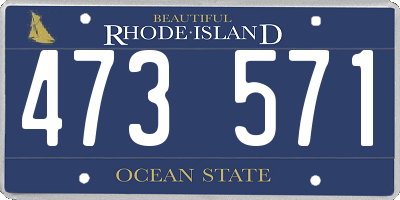 RI license plate 473571
