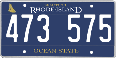 RI license plate 473575