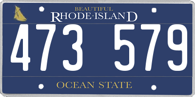 RI license plate 473579