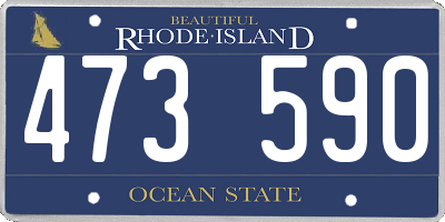 RI license plate 473590