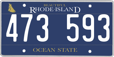RI license plate 473593